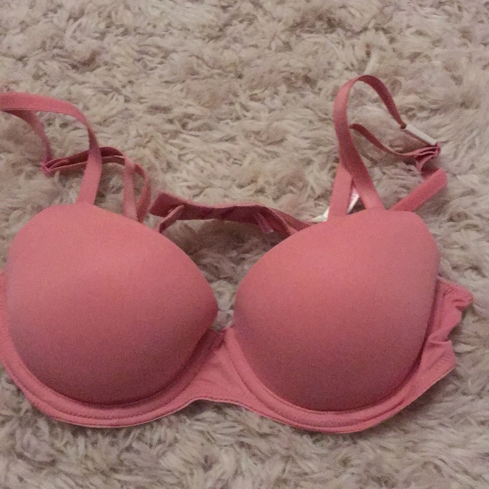 PINK light push-up bra